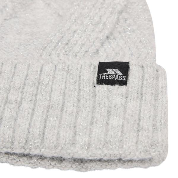 Trespass Womens/Ladies Jalen Knitted Beanie - Grey Marl - 