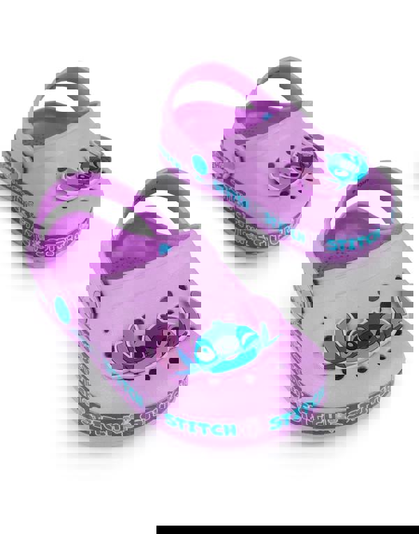 Disney Girls Purple Stitch Clogs