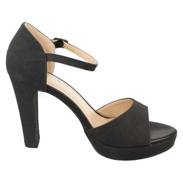 Anne Michelle Ladies Anne Michelle High Heel Platform Mule Sandal F12047