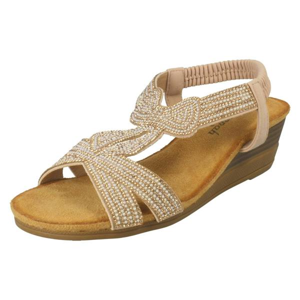 Savannah Ladies Savannah Wedge Heeled Sandals F12127