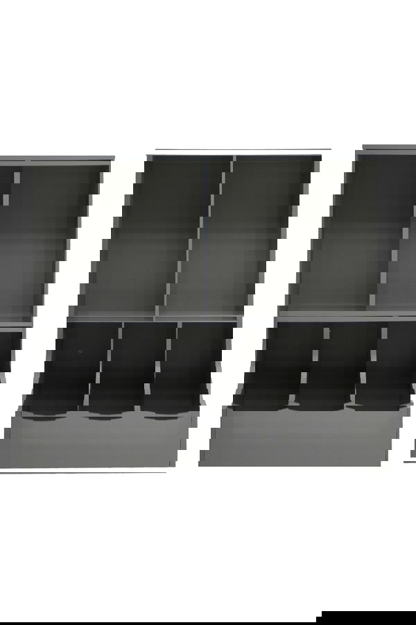 Living and Home 80cm H Double Layer Open Toy Clothing and Bookcase Management Cabinet