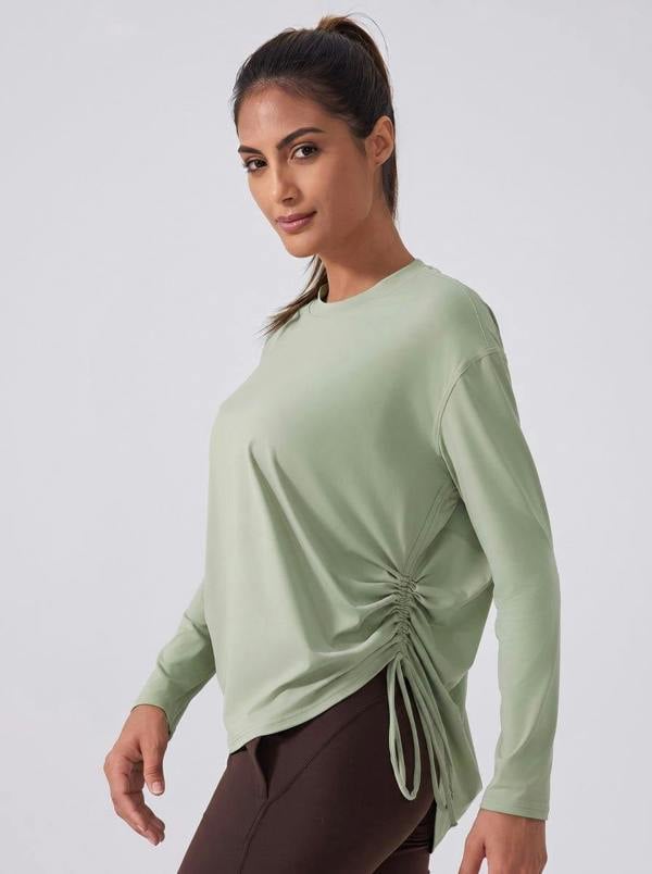 Anniou Side-Drawstring Quick-Dry Pullover