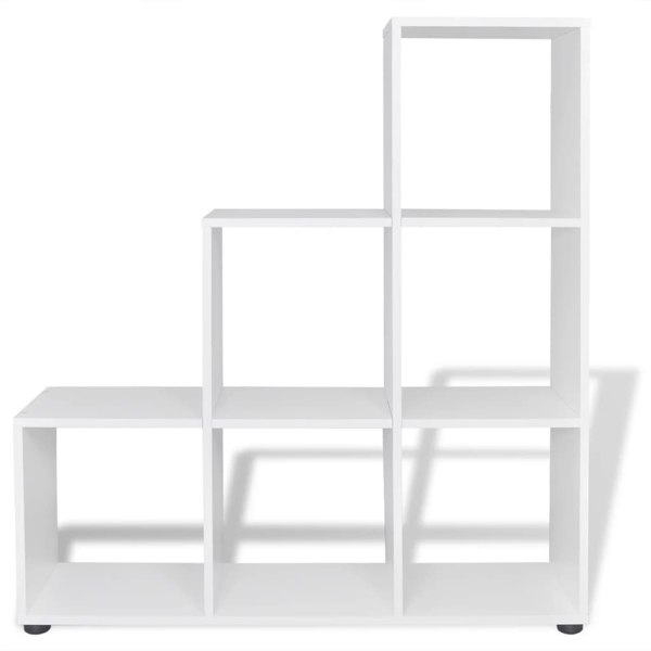 Berkfield Staircase Bookcase/Display Shelf 107 cm White