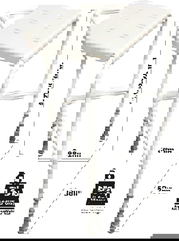 Aidapt Pembury Height Adjustable Corner Shower Stool