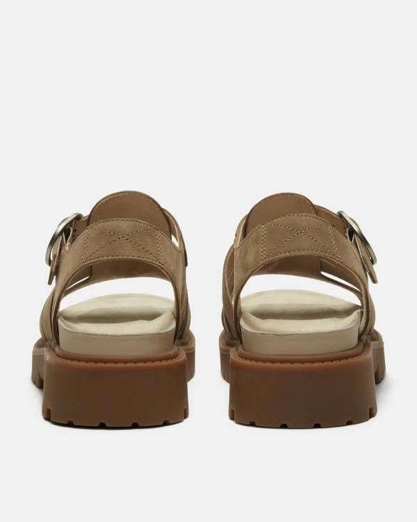 Timberland Clairemont Way  Nubuck Womens Fisherman Sandals - Mid Beige | CHO | Designer Womens Flat Sandals