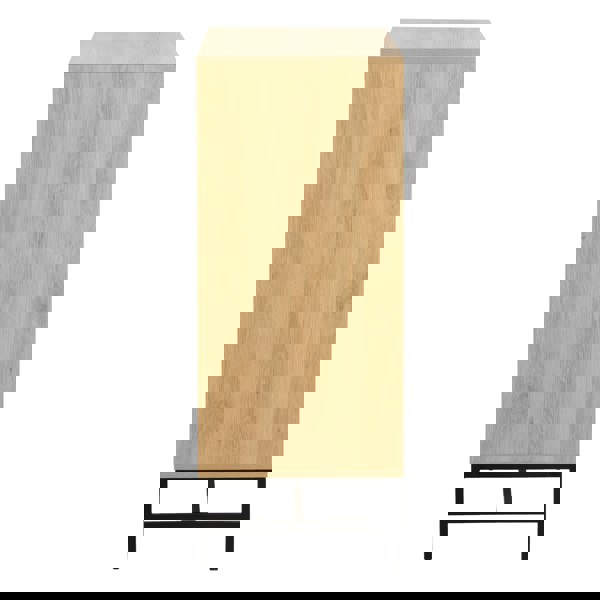 Furniture To Go Albany Chest of 4 Drawers in Oak/Black Legs