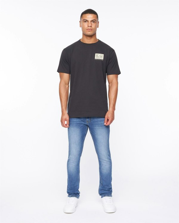 Duck and Cover Doves Slim Fit Jeans Mid Wash