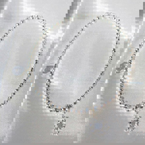 Snowflake on Silver Ball Bead Bracelet - MYLEE London