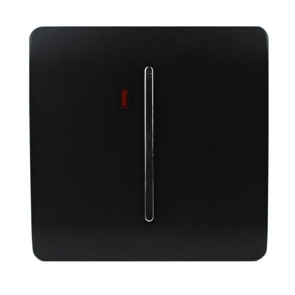Trendi Switch 1 Gang 45 Amp Cooker Switch with Neon in Piano Black