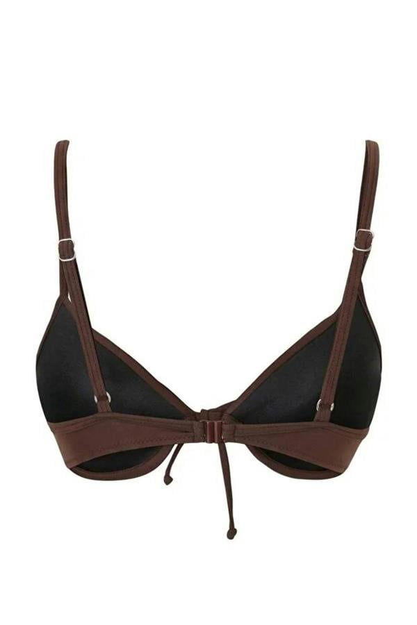 WOVCOR Balconette Bow Detail Padded Basic Bikini Top