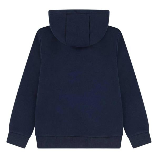 Lacoste Childrens/Kids Full Zip Hoodie - Marine Blue - 