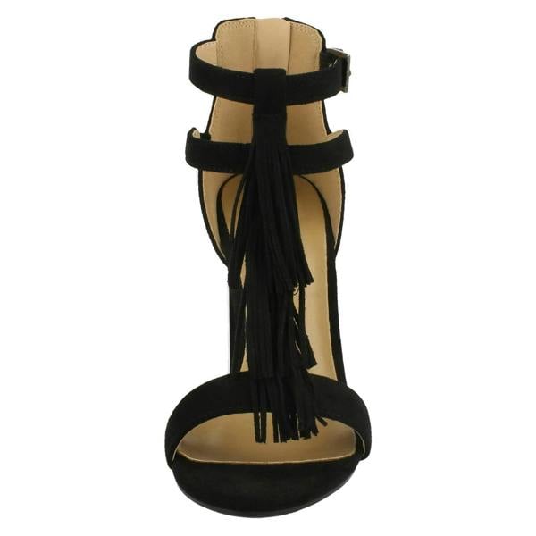 Spot On Ladies Spot On Heeled Tassel Sandal