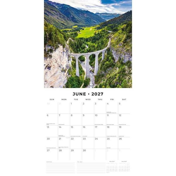 Bridges of the World Calendar 2027, Wall Calendars, Month To View, Travel, Gift