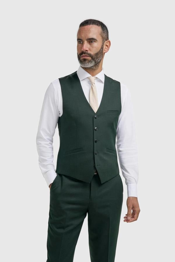 House of Cavani Malibu - Men's Forest Green Waistcoat