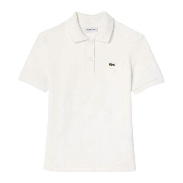 Lacoste Womens/Ladies Terry Slim Short-Sleeved Polo Shirt - Cream - 