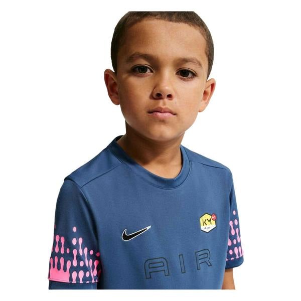 Nike Childrens/Kids Killian Mbappe Academy Football T-Shirt - Mystic Blue - 