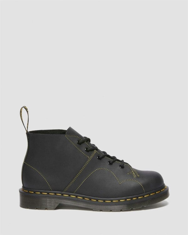 Dr. Martens Church Leather Black Boots