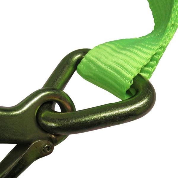 SECUREFIXDIRECT Recovery Tow Strap with Hooks Hi Vis Heavy Duty 5 Ton (4M Car Van Truck Recovery)