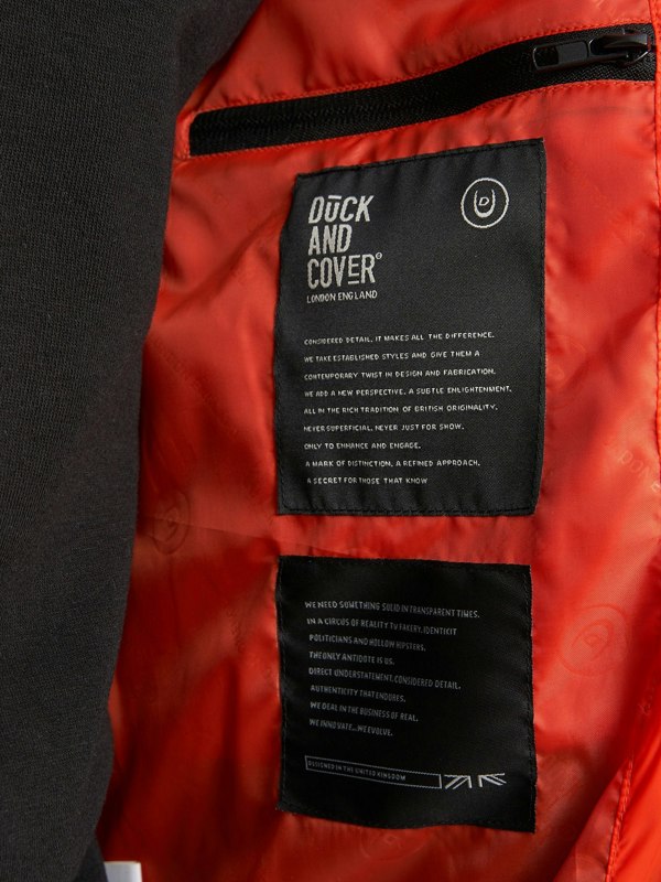 Duck and Cover Raymax Padded Jacket Orange