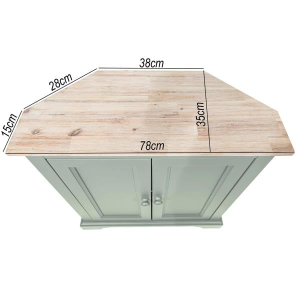 Statement Furniture Florence Corner Sideboard with Cupboard and Shelf. Assembled Storage