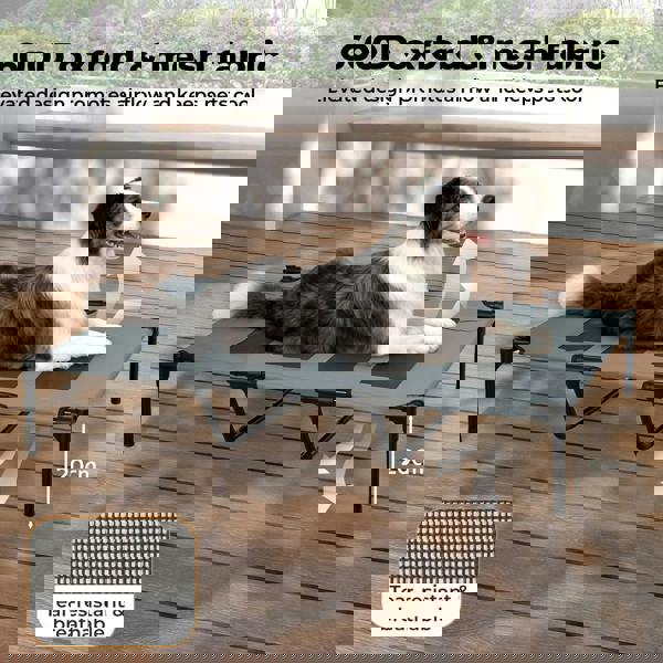 Skylos Elevated Pet Bed Raised Dog Bed Heavy Duty Outdoor Cooling Portable Bed