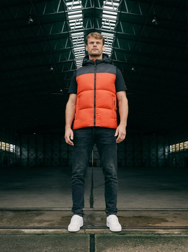 Crosshatch Chemerley Hooded Gilet Orange