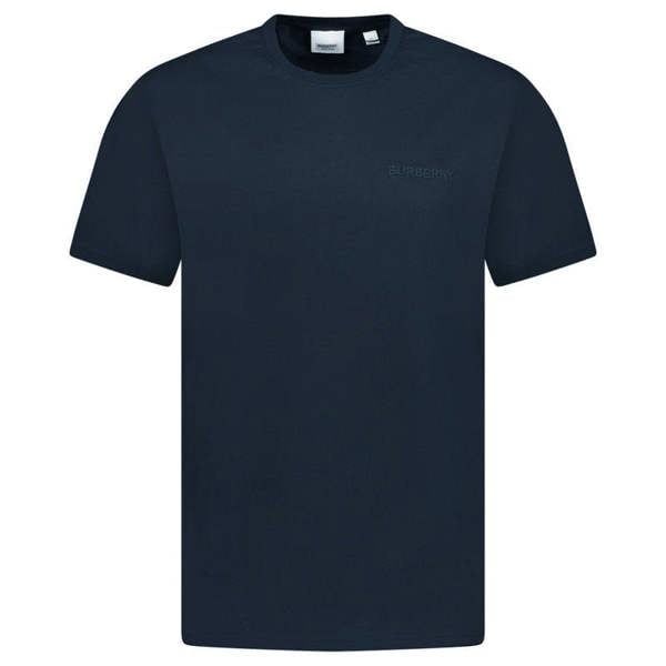 Burberry Crew Neck Logo T-Shirt Navy - chancefashionco