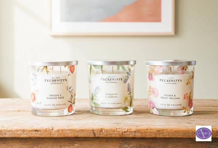 Pecksniff's Floral Scented Candle Collection