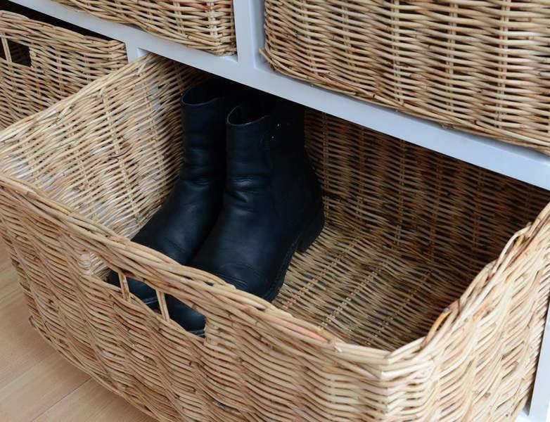 Statement Furniture Tetbury Large 10 Drawer Storage Unit with Wicker Baskets