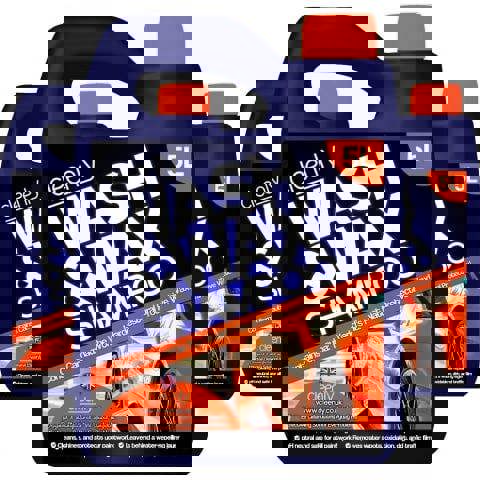 Cleenly Wash & Wax Car Shampoo 15L - with The World's Hardest Natural Protective Wax - pH Neutral