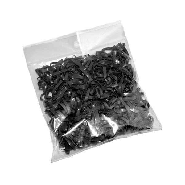 Lincoln Silicone Plaiting Bands (500 Pack) - Black