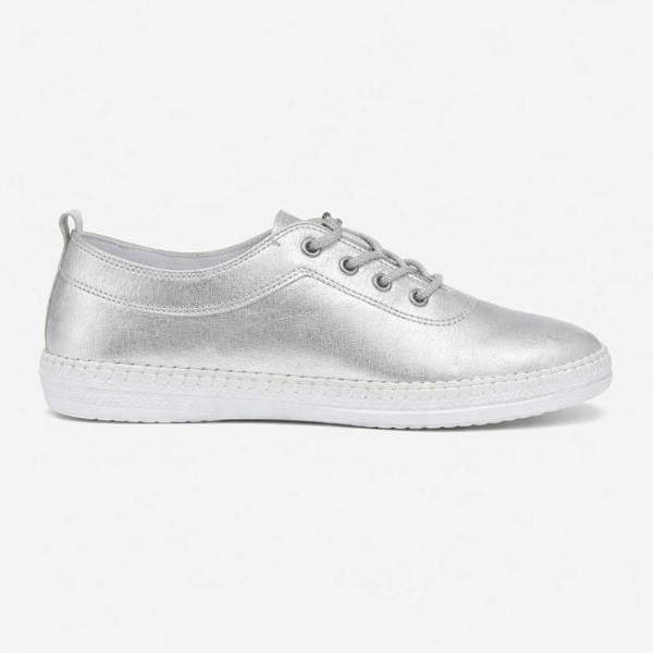 Mod Comfys LOUISE Comfort Shoes   in  Silver