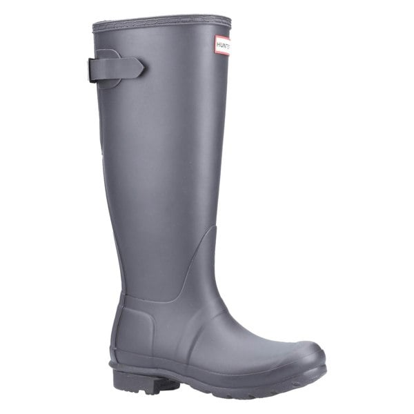 Hunter Original Tall Back Adjustable Wellington Boots Womens - Black