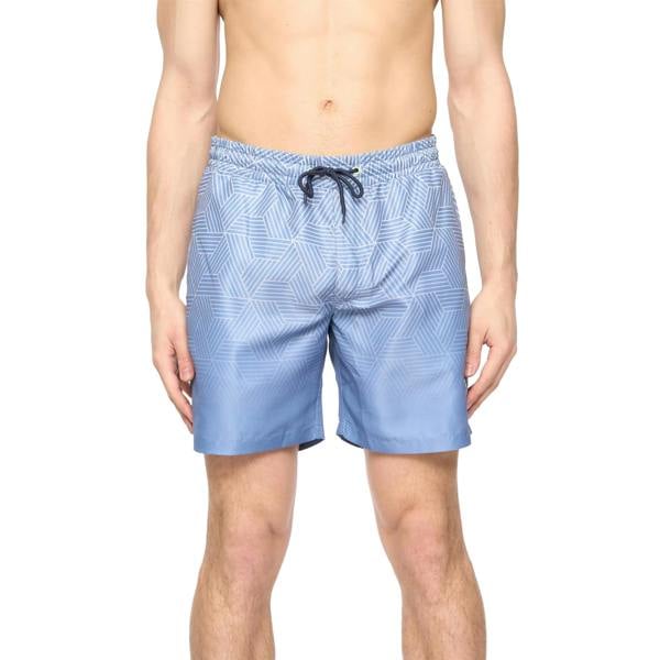 Crosshatch Mens Layotta Swim Shorts - Denim Blue - 