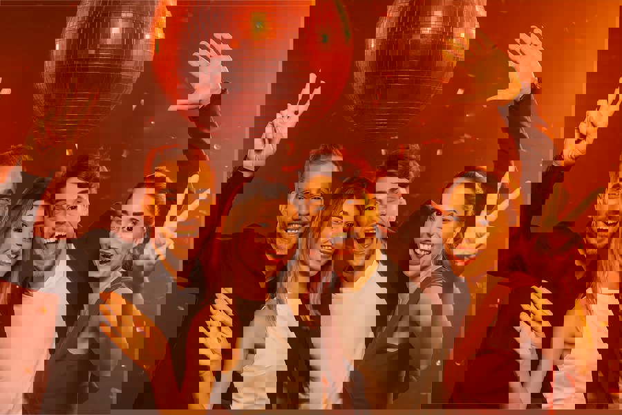 FX Lab Rose Gold Mirror Ball Big