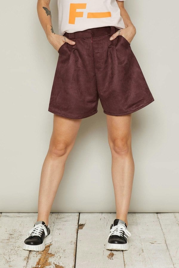 Bo Carter Kylie Shorts - Burgundy