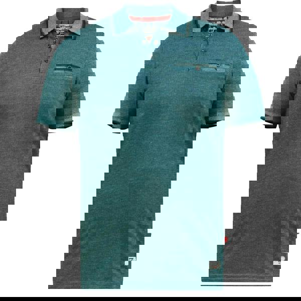 Duke Mens D555 Troy 2 Textured Polo Shirt - Teal