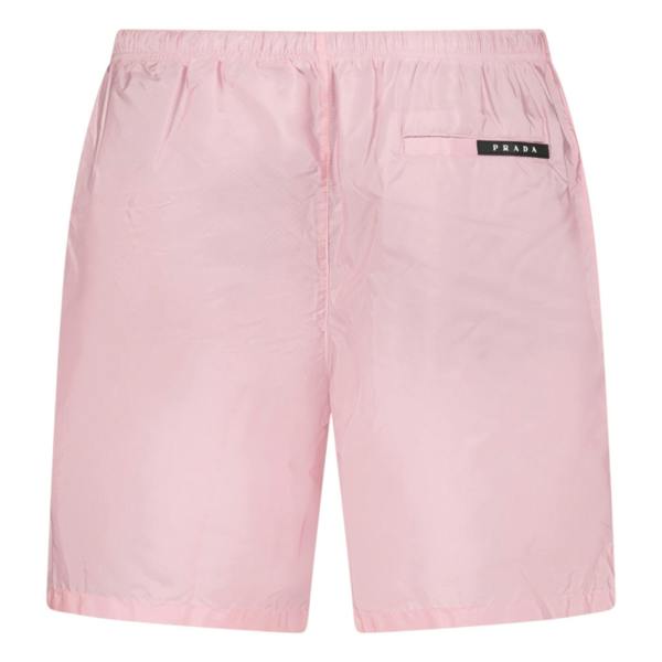 Prada Black Logo Swim Shorts Pink - chancefashionco