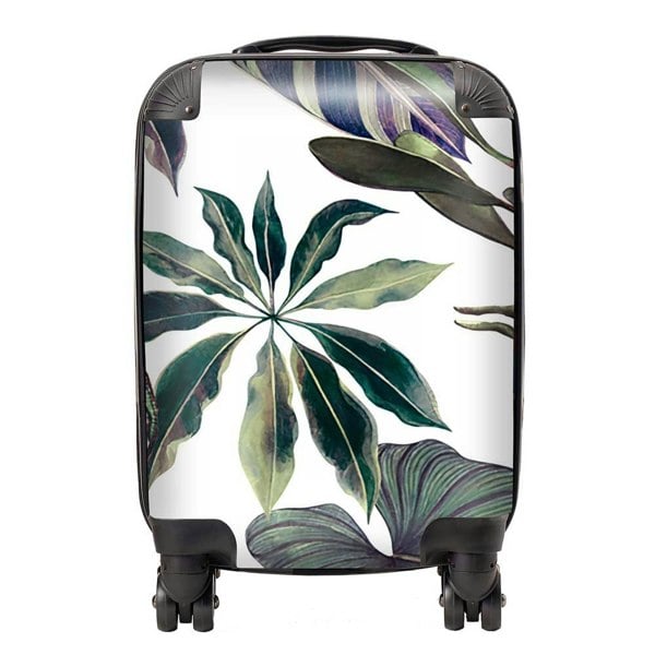 Warren Reed Watercolor Tropical Leaf Suitcase