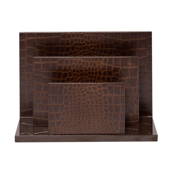 Chelsea Letter Holder - Luxury Vintage Croc