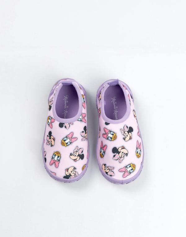 Disney Minnie Mouse Girls Purple Daisy Aqua Shoes