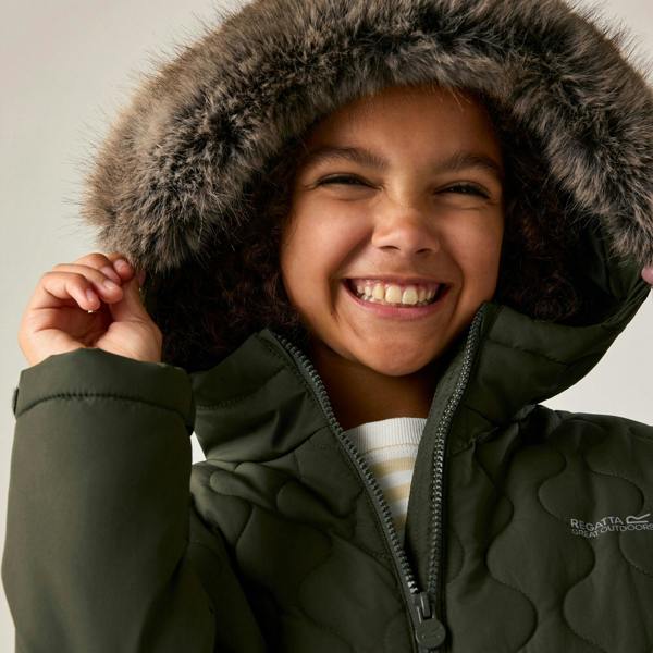 Regatta Kids Fabrizia II Quilted Jacket - Dark Khaki