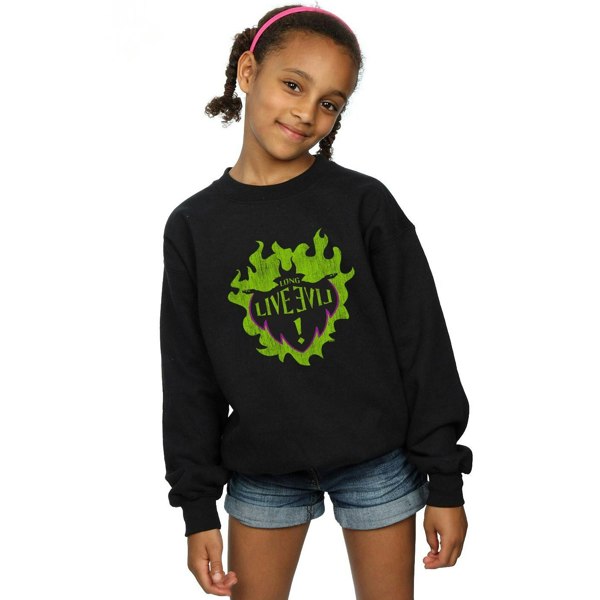 Disney Girls The Descendants Maleficent Long Live Sweatshirt - Black