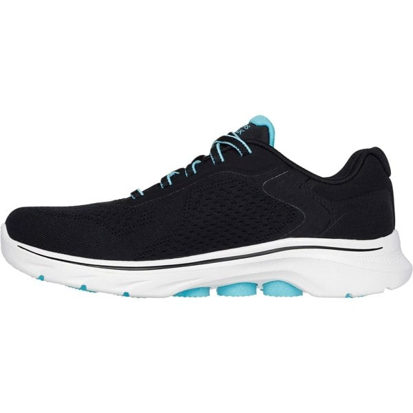 Skechers GO WALK 7 - Cosmic Waves Women's Trainers in Black/Turquoise