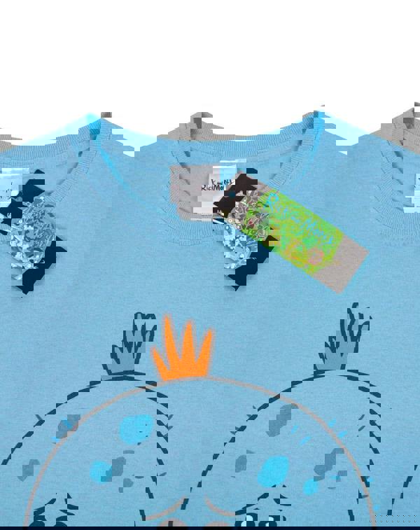 Rick And Morty Mens Blue Mr Meeseeks Short Sleeved T-Shirt