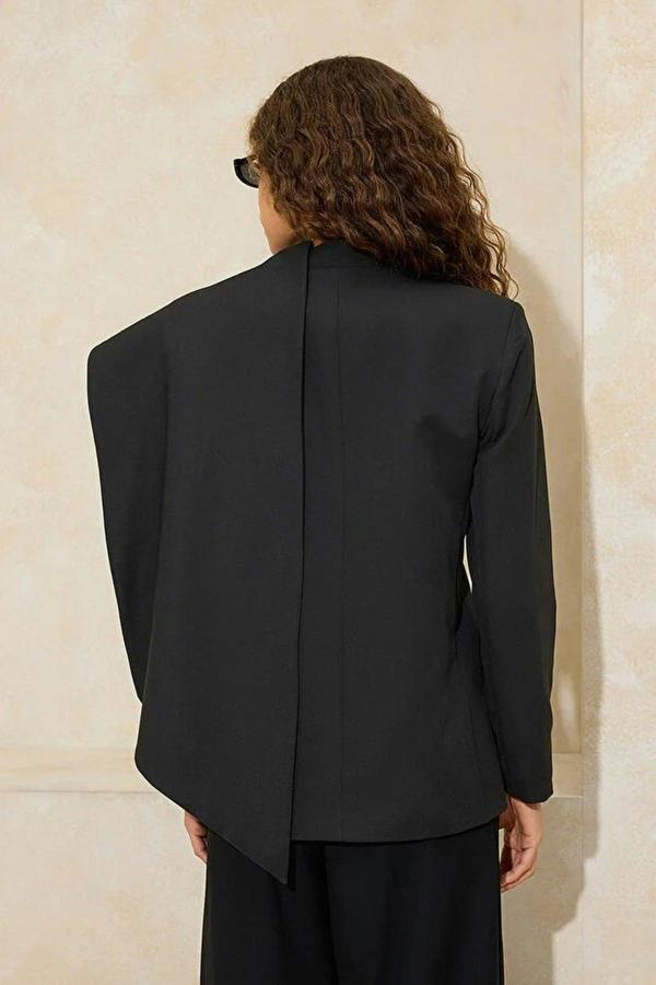 WOVCOR Shawl Collar Regular Fit Woven Lined Padded Blazer Jacket