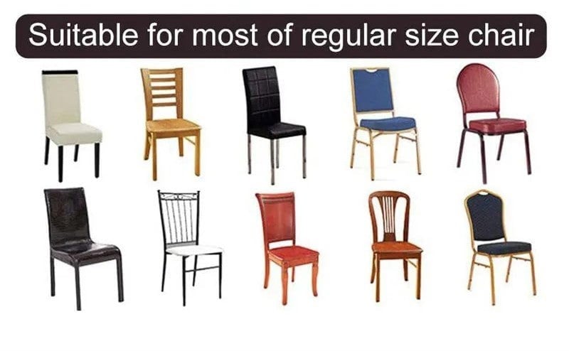 Anyseat Chair Cover Black with Anti-Dirt and Waterproof Elastic Material for Dining Room Kitchen Wedding Hotel Banquet Restaurant