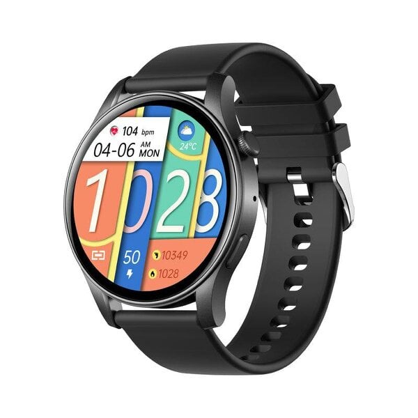 Karen M Smartwatch 1.43" AMOLED Display, Steel Case, Bluetooth, Heart Rate, Voice Assistant, iOS & Android
