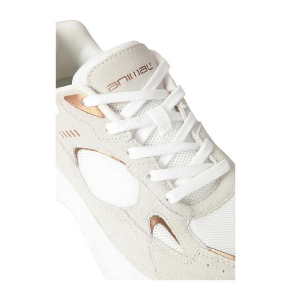 Animal Womens/Ladies Ezra Leather Everyday Trainers - Beige - 