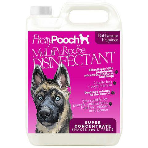 Pretty Pooch Multipurpose Disinfectant - Cleaner, Sanitiser, Deodoriser - Concentrated Formula - Bubblegum